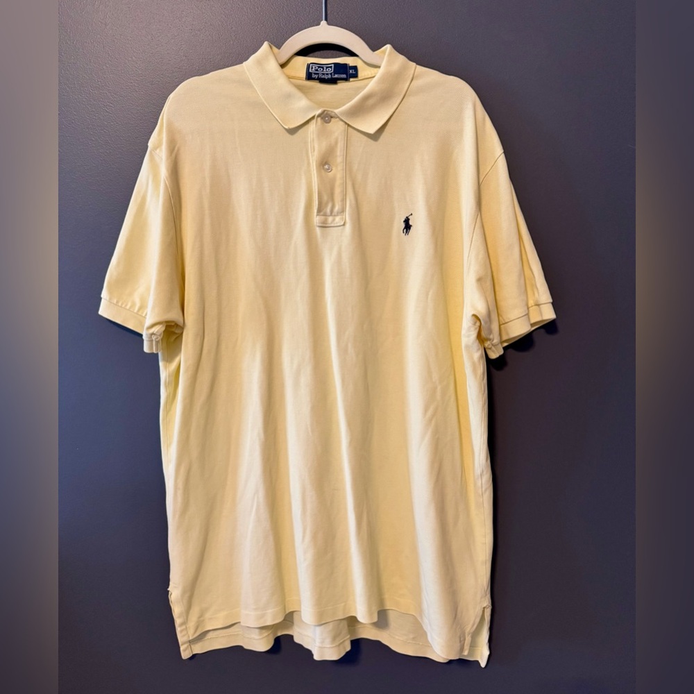 Polo Ralph Lauren Men’s Yellow Polo. Size Extra Large. XL.